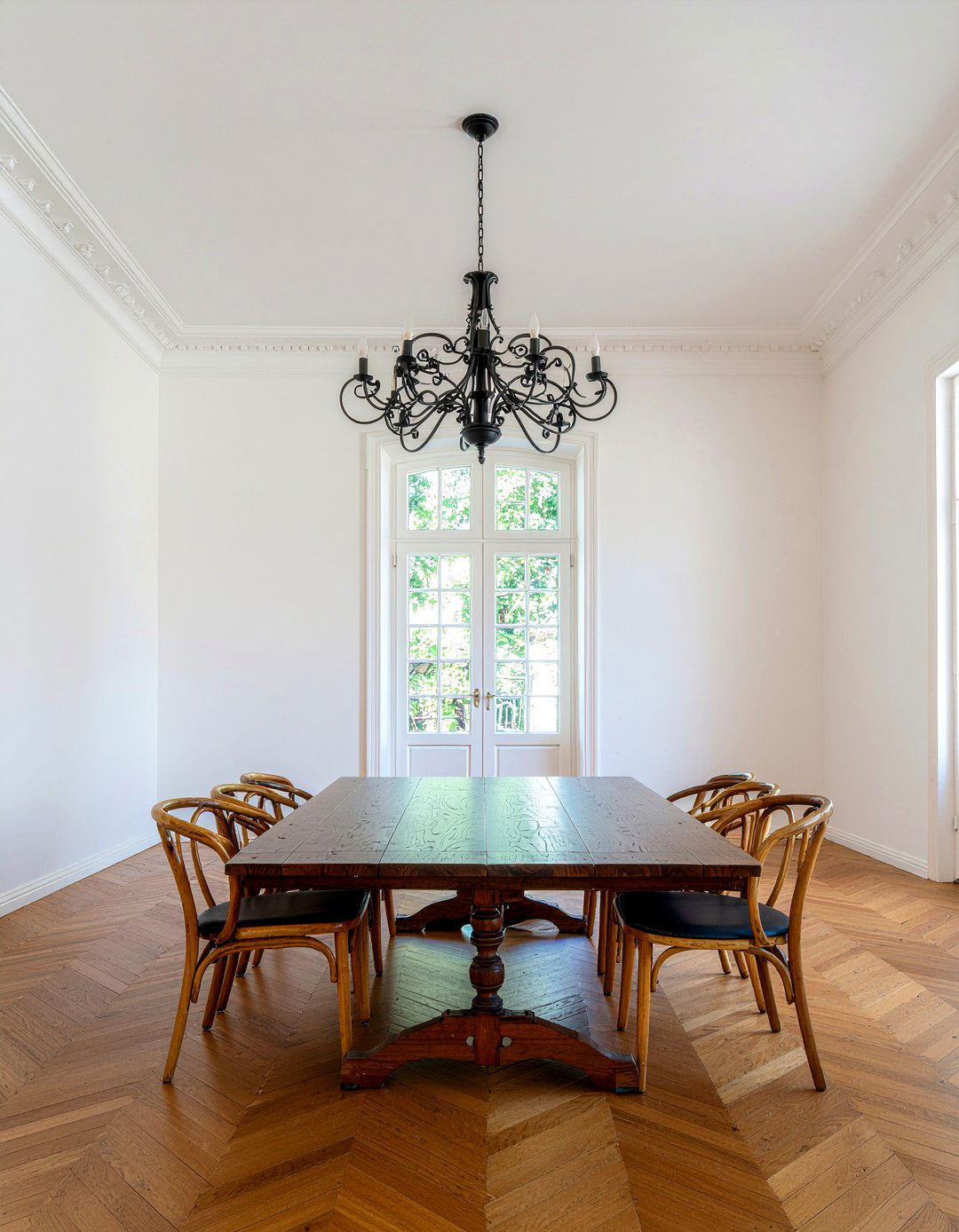 Wrought Iron Chandelier - 30 Greek dining room ideas