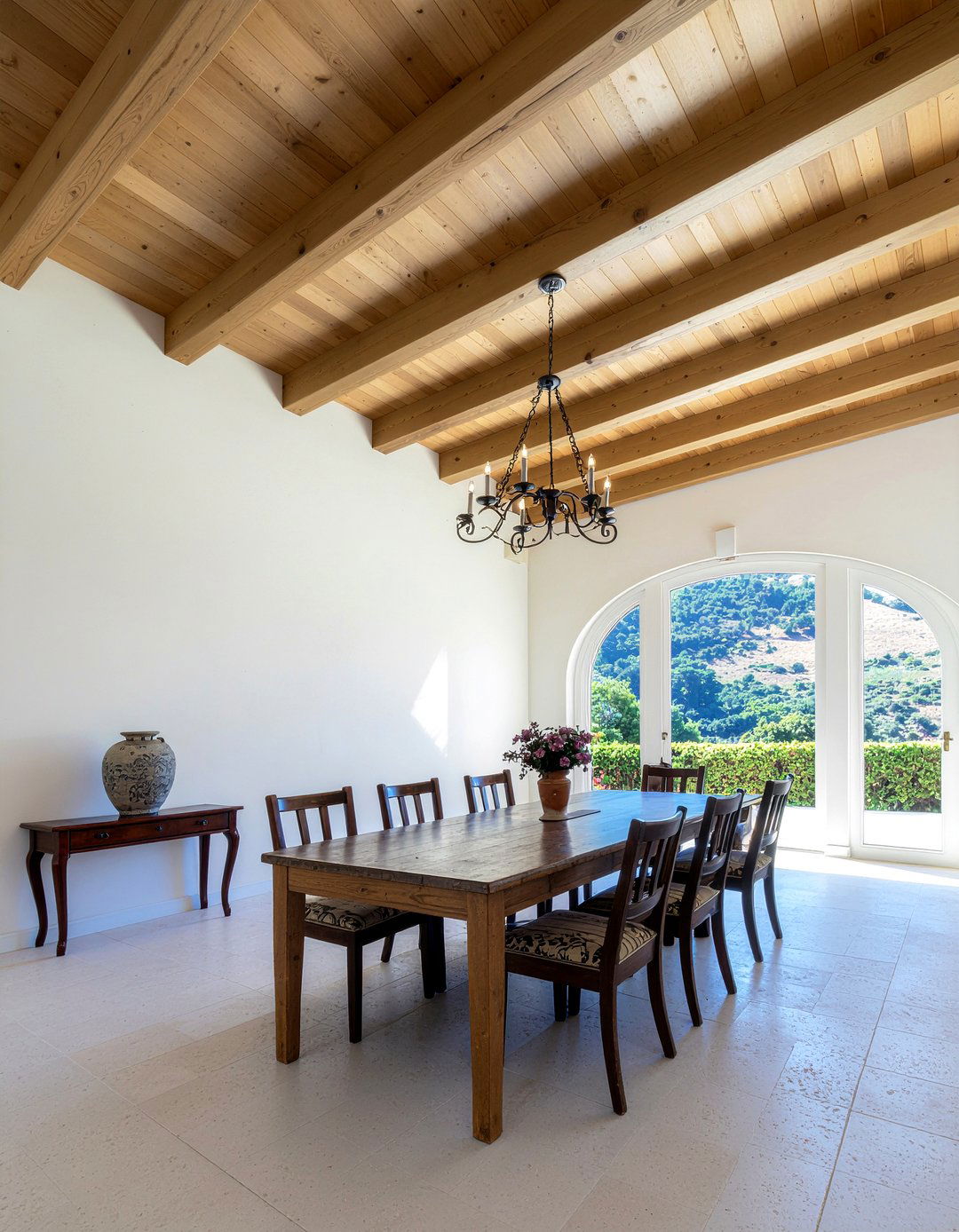 Wrought Iron Chandelier - 30 living room Mediterranean furniture ideas