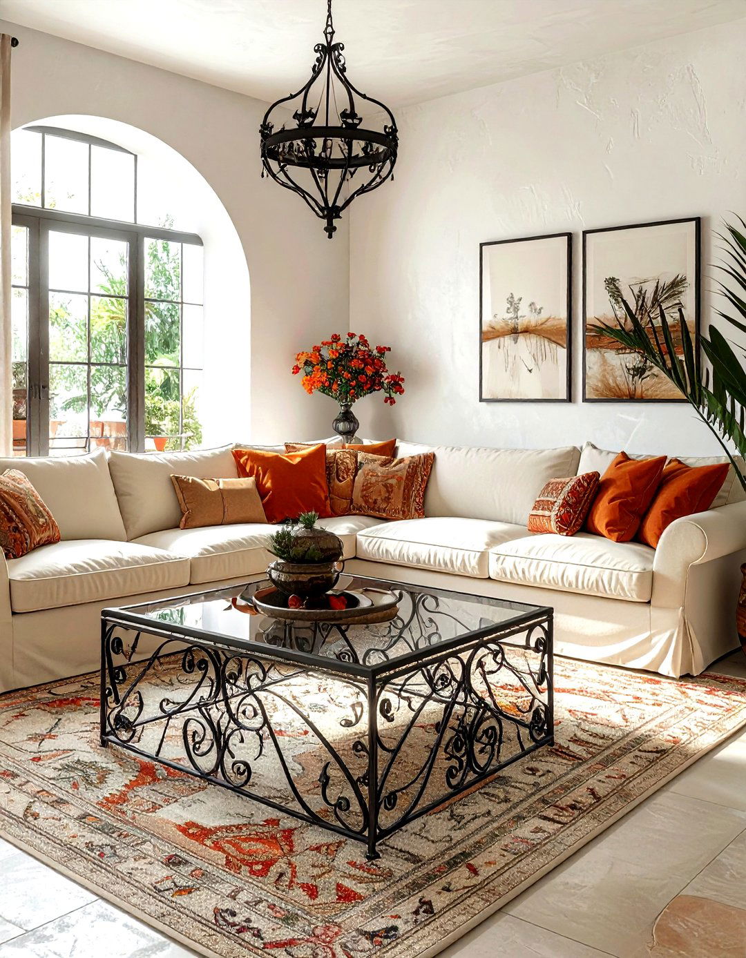 Wrought Iron Coffee Table - 30 living room wrought iron ideas