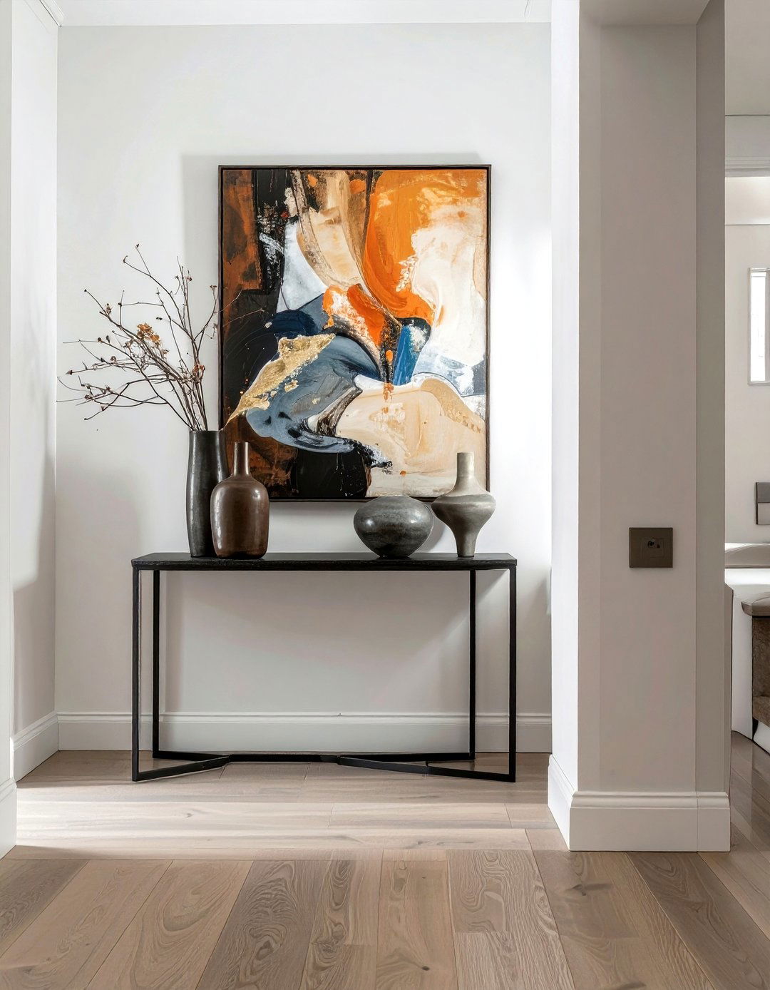 Wrought Iron Console Table - 30 living room wrought iron ideas