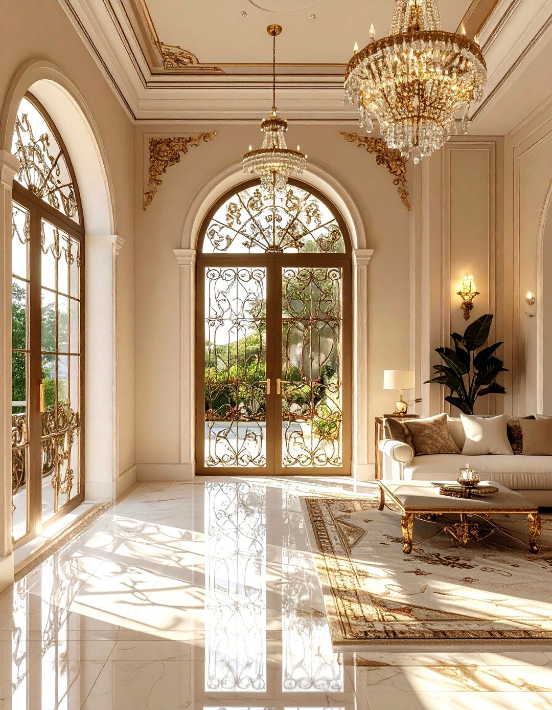 Wrought Iron Door - 30 living room patio doors