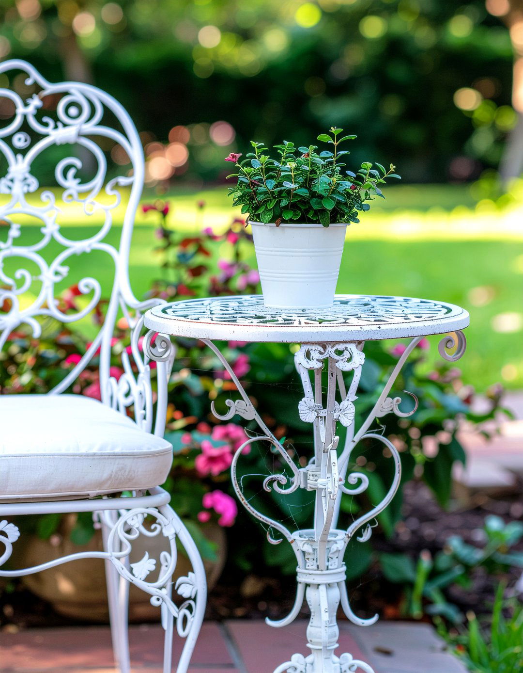 Wrought Iron Furniture - 30 shabby chic living room ideas