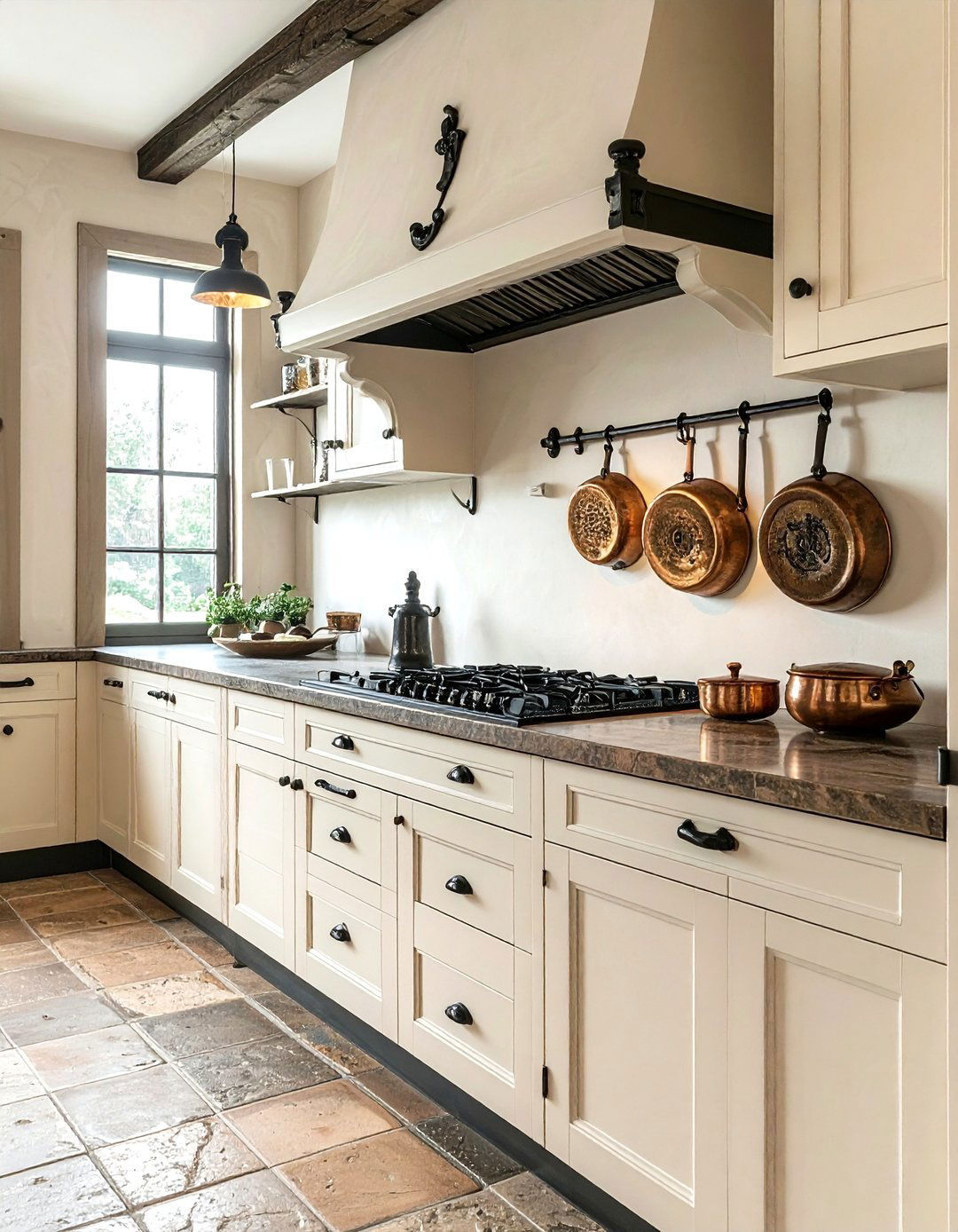 Wrought Iron Hardware - 30 colonial kitchen ideas