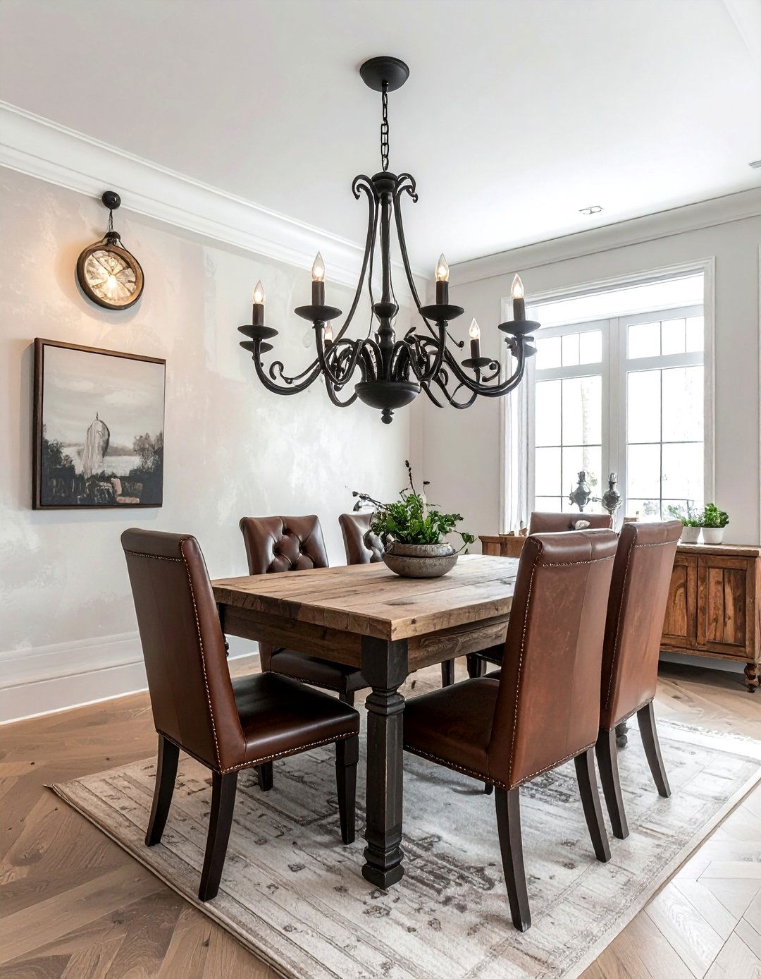 Wrought Iron Light - 30 Southwestern home decor ideas