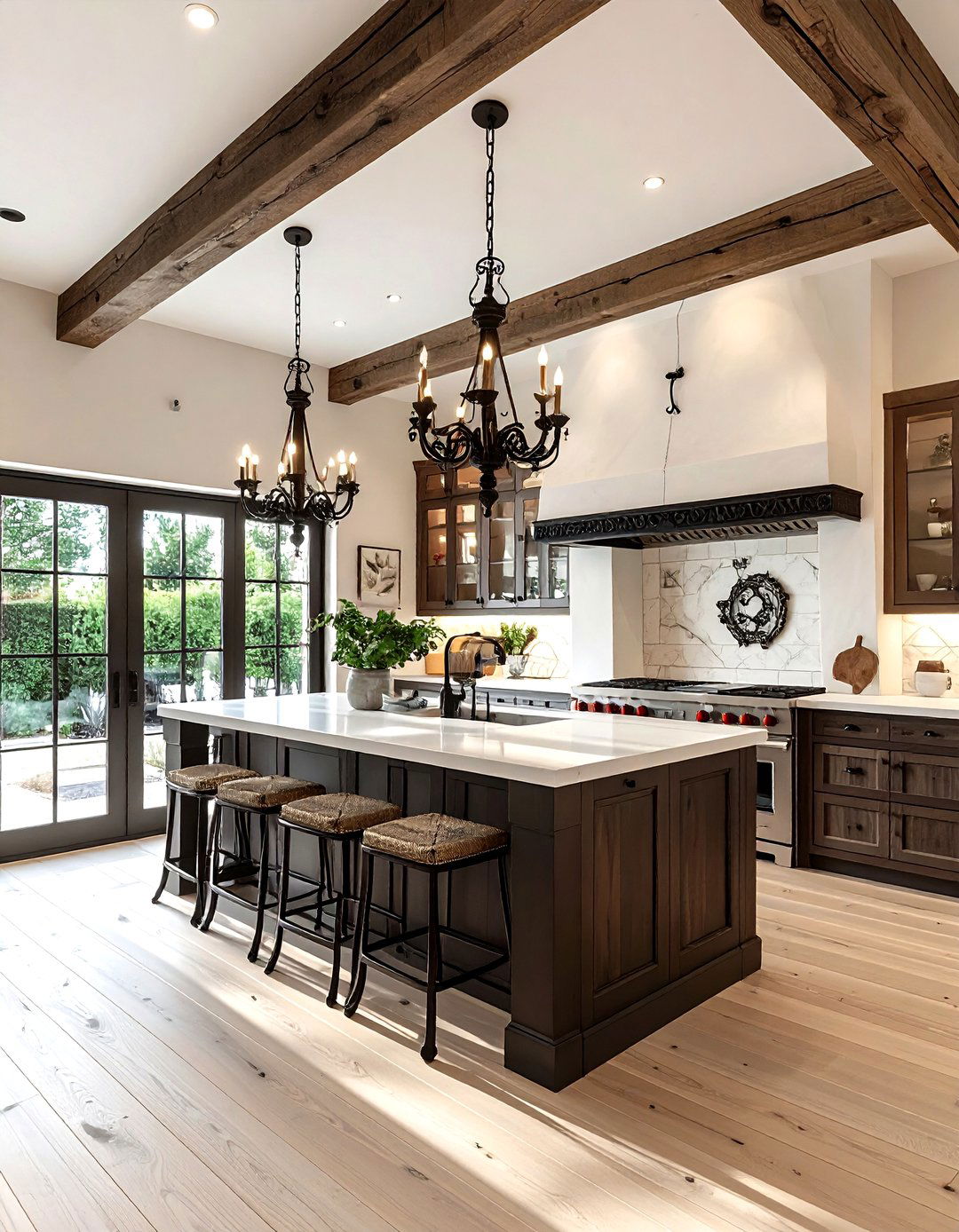 Wrought Iron Lighting - 30 Santa Fe kitchen ideas