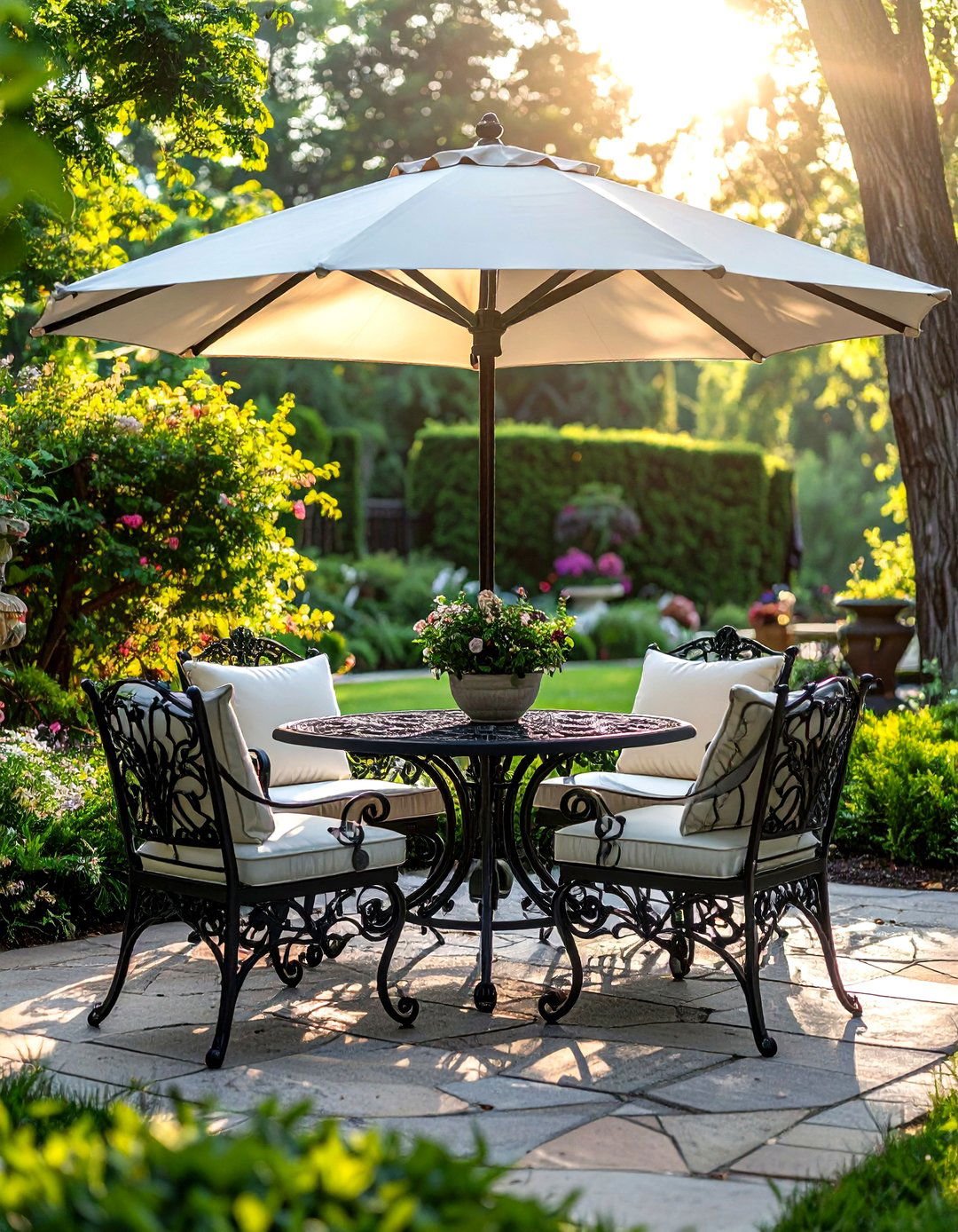 Wrought Iron Patio Set - 30 patio dining ideas