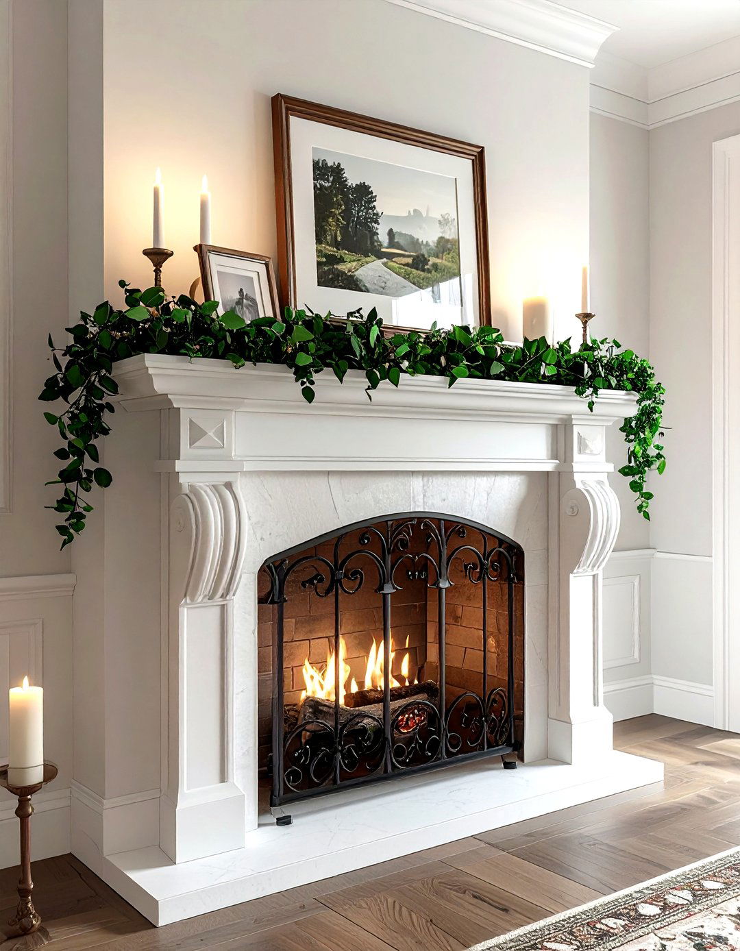 Wrought Iron Picture Frame - 30 living room wrought iron ideas