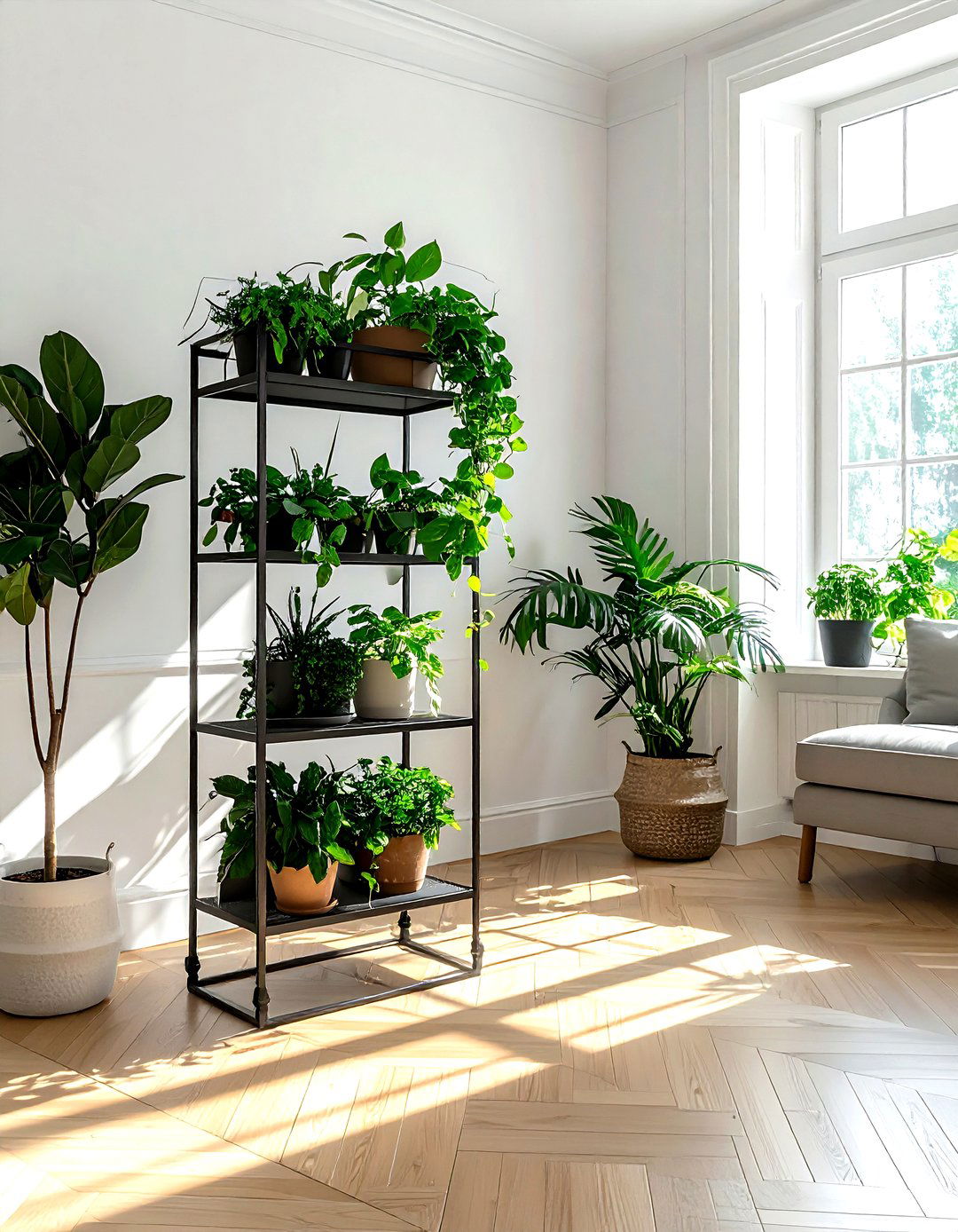 Wrought Iron Planter Stand - 30 living room wrought iron ideas