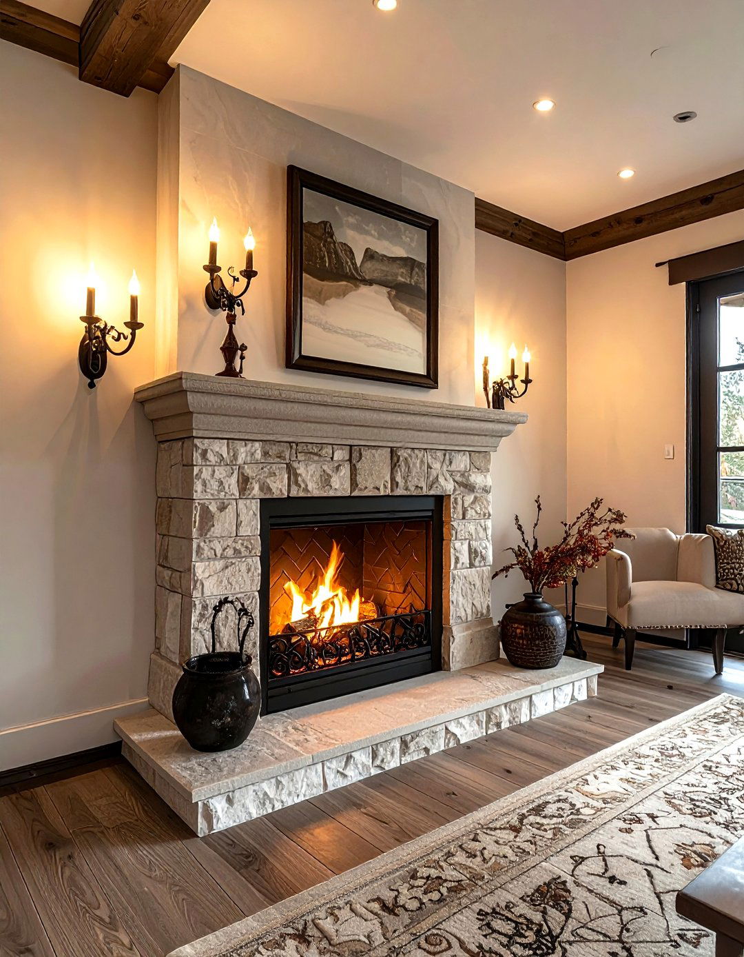 Wrought Iron Sconce - 30 living room wrought iron ideas