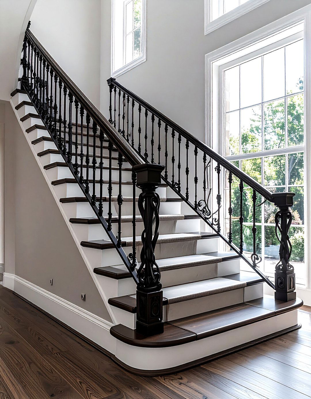Wrought Iron Staircase - 30 old house decor ideas