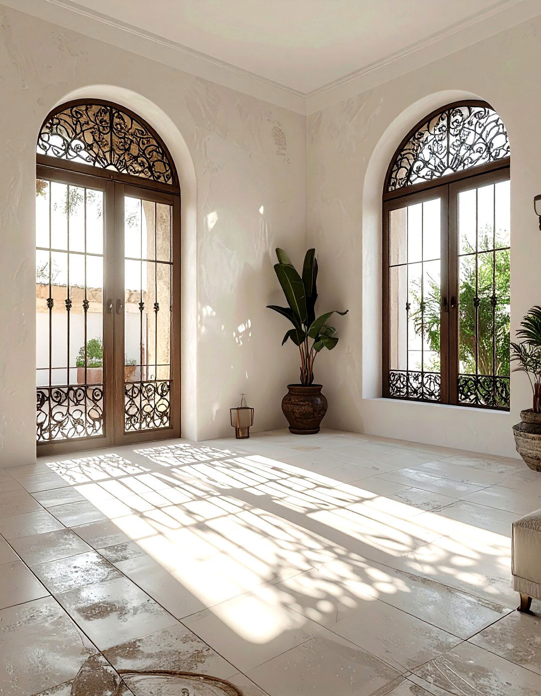 Wrought Iron Window Grille - 30 living room wrought iron ideas