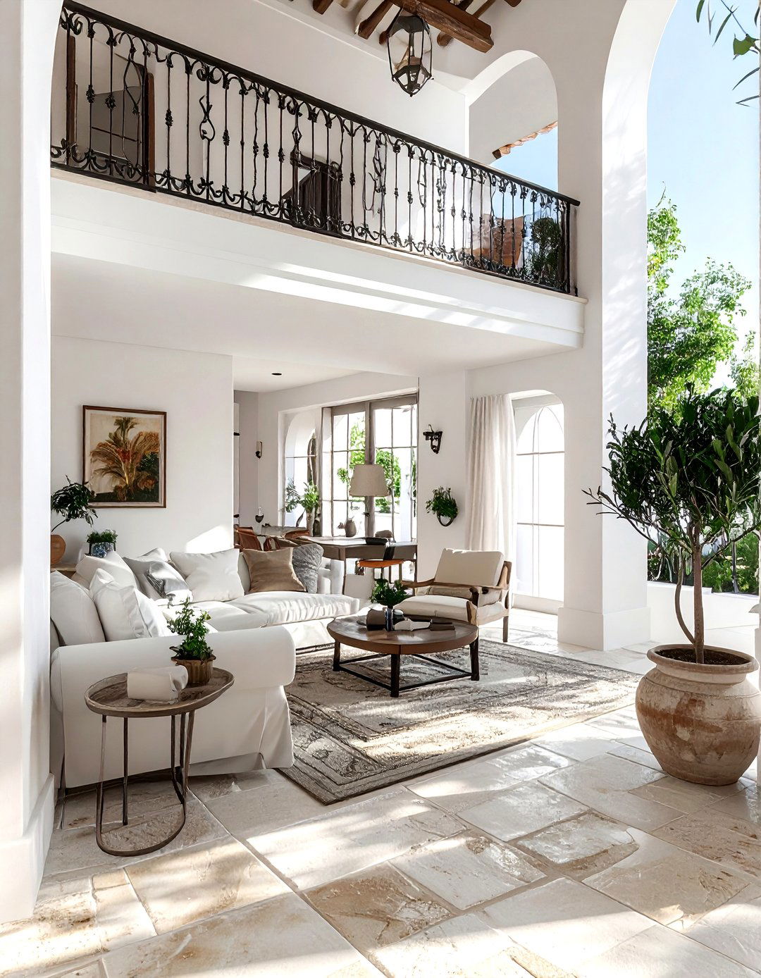 Wrought iron balcony railing - 30 Mediterranean home decor ideas