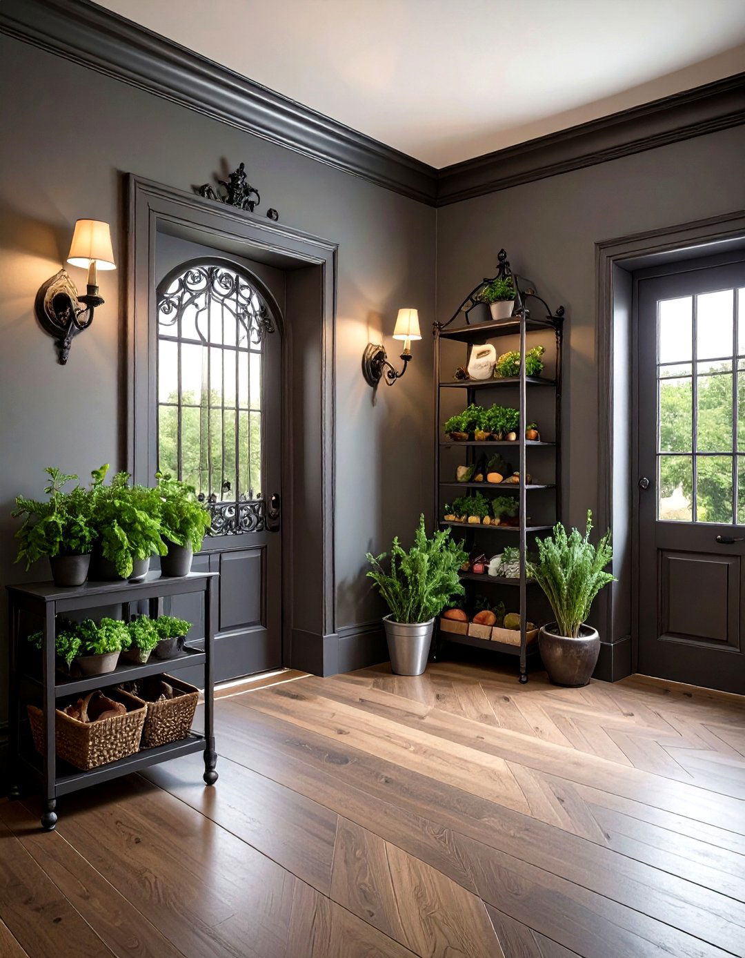 Wrought iron decor - 30 French cottage dining room ideas