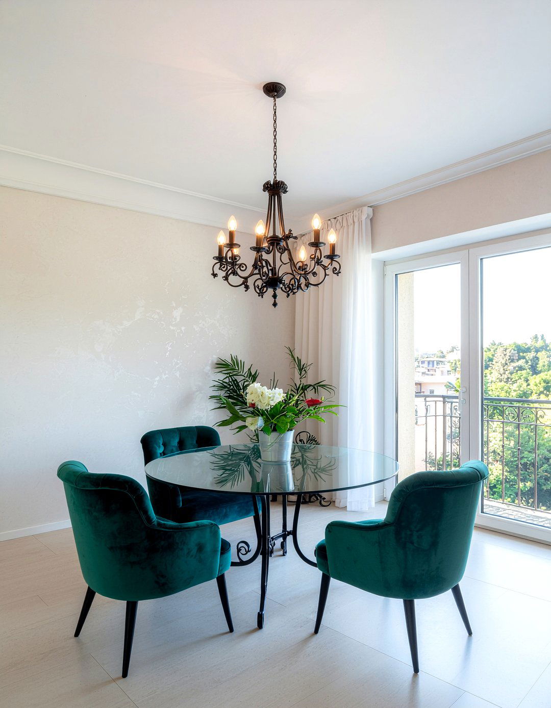 Wrought iron light fixtures - 30 Mediterranean living room ideas