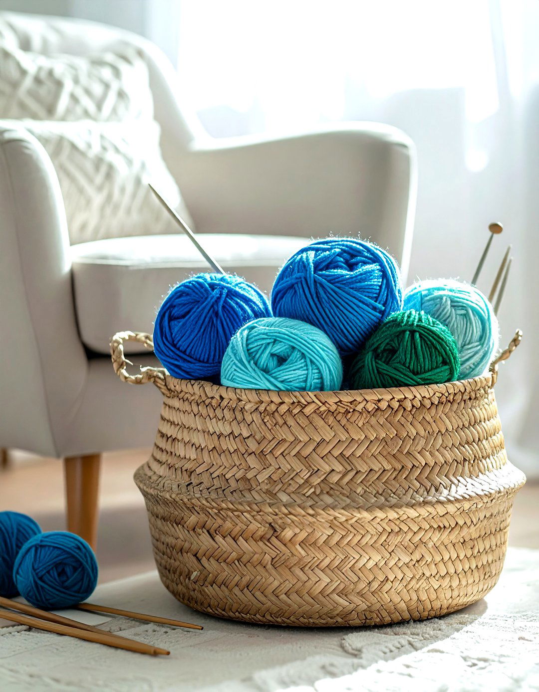 Yarn Storage Basket - 30 belly basket ideas