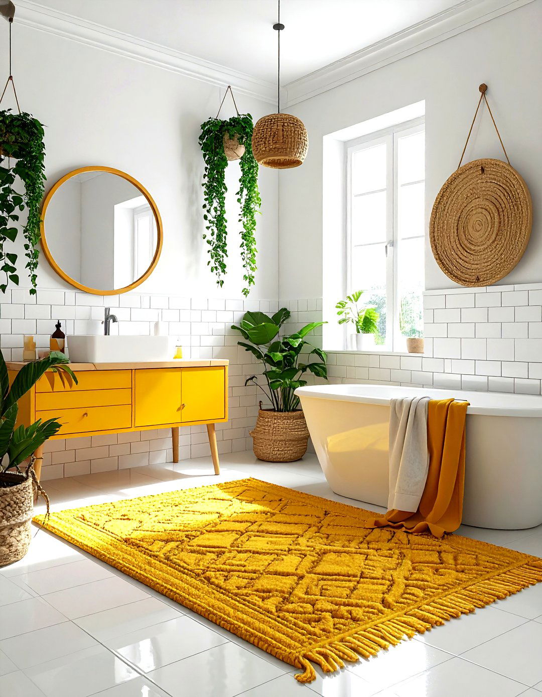 Yellow Boho Dining Room - 30 yellow dining room decor ideas