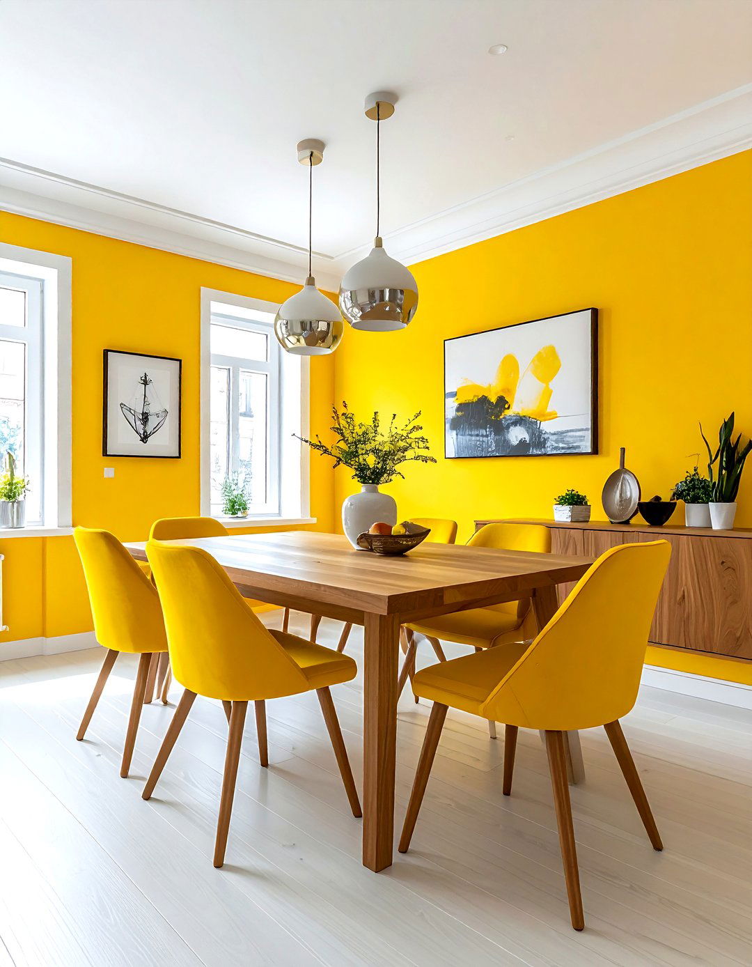Yellow Dining Room Walls - 30 bright yellow dining room ideas