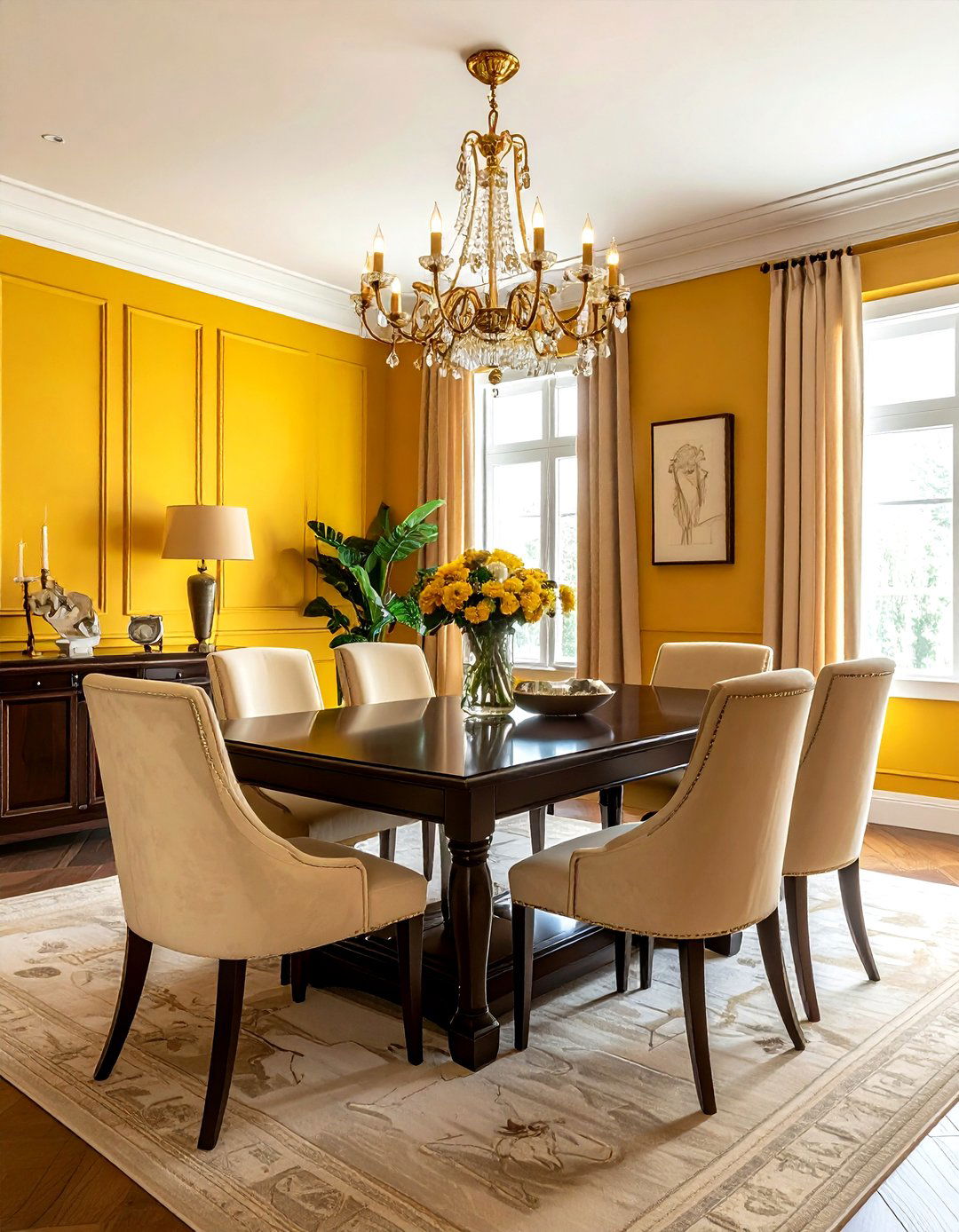 Yellow Dining Room - 30 yellow decor ideas