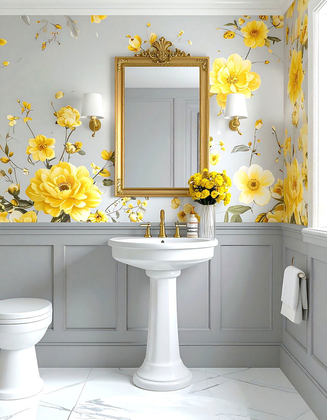 30 Gray and Yellow Bathroom Ideas to Refresh Your Space