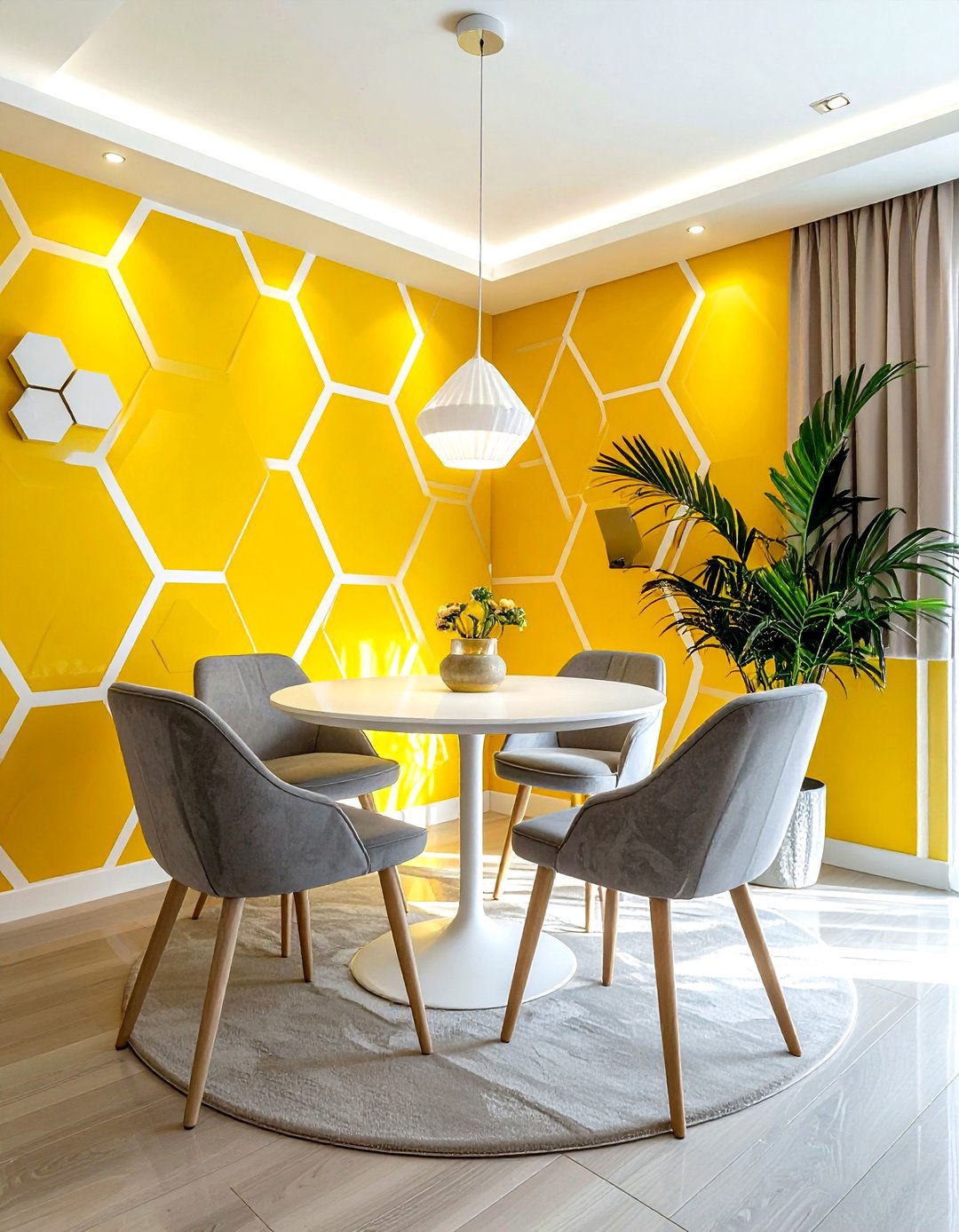 Yellow Geometric - 30 bold wallpaper ideas