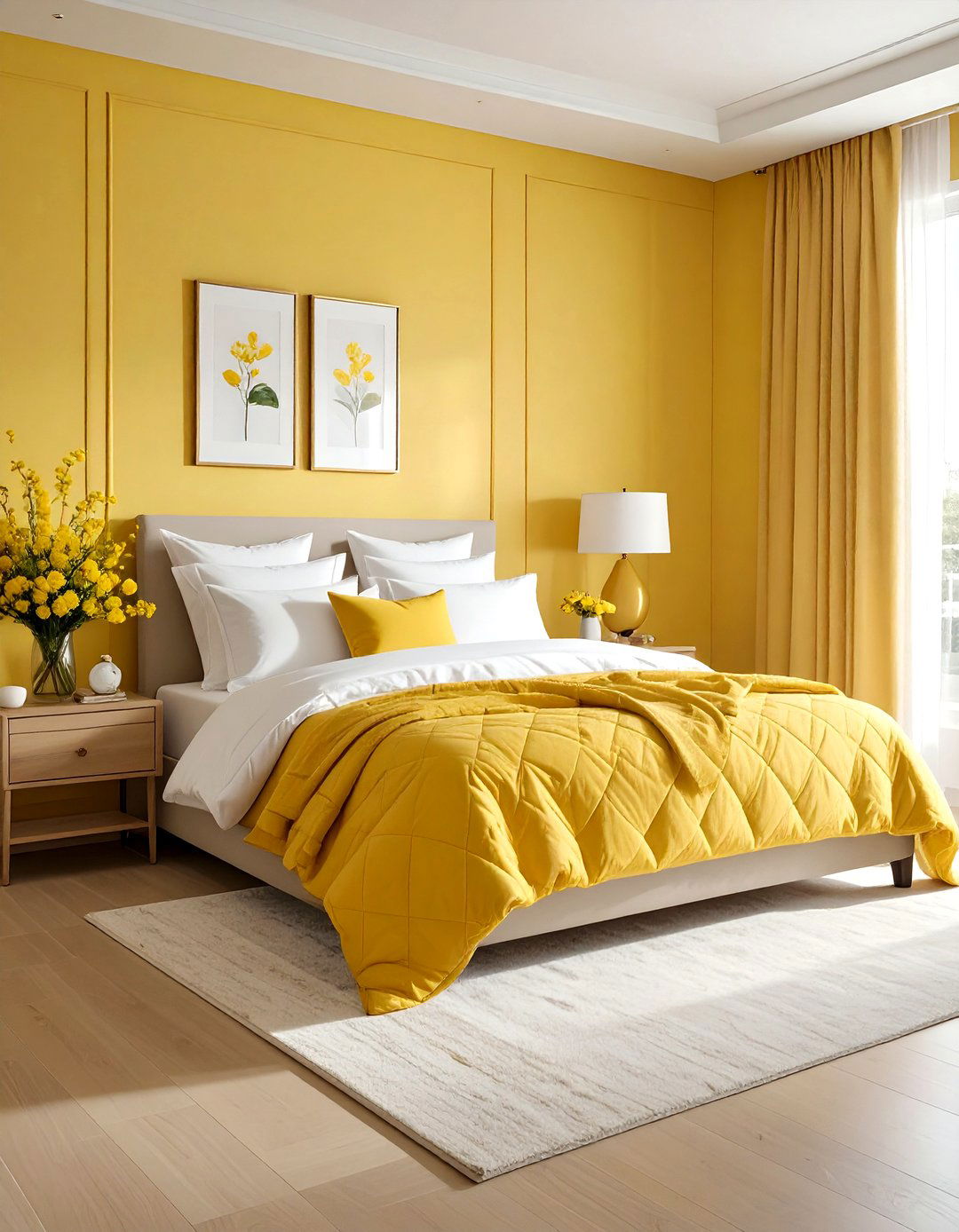 Yellow Guest Bedroom - 30 yellow decor ideas