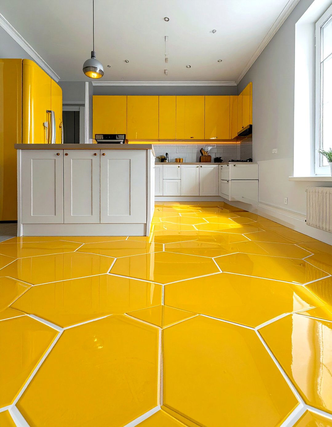Yellow Kitchen Floor Tiles - 30 yellow kitchen ideas