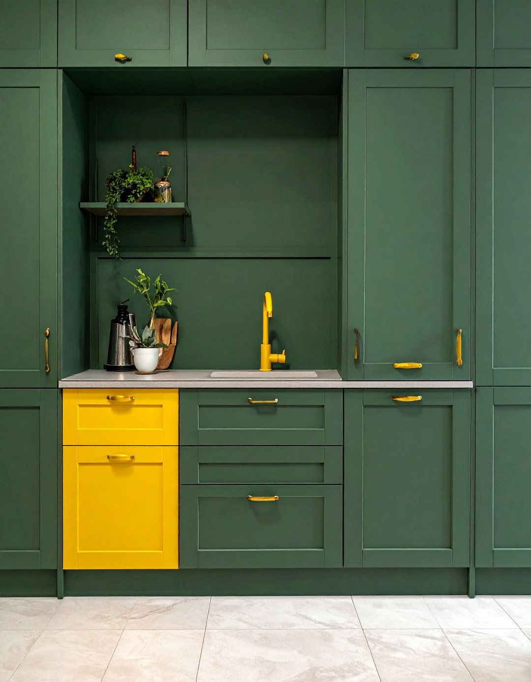 Yellow Kitchen Hardware - 30 yellow kitchen ideas
