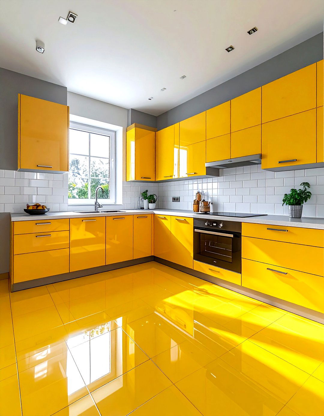 Yellow Linoleum Kitchen - 30 linoleum floor kitchen ideas