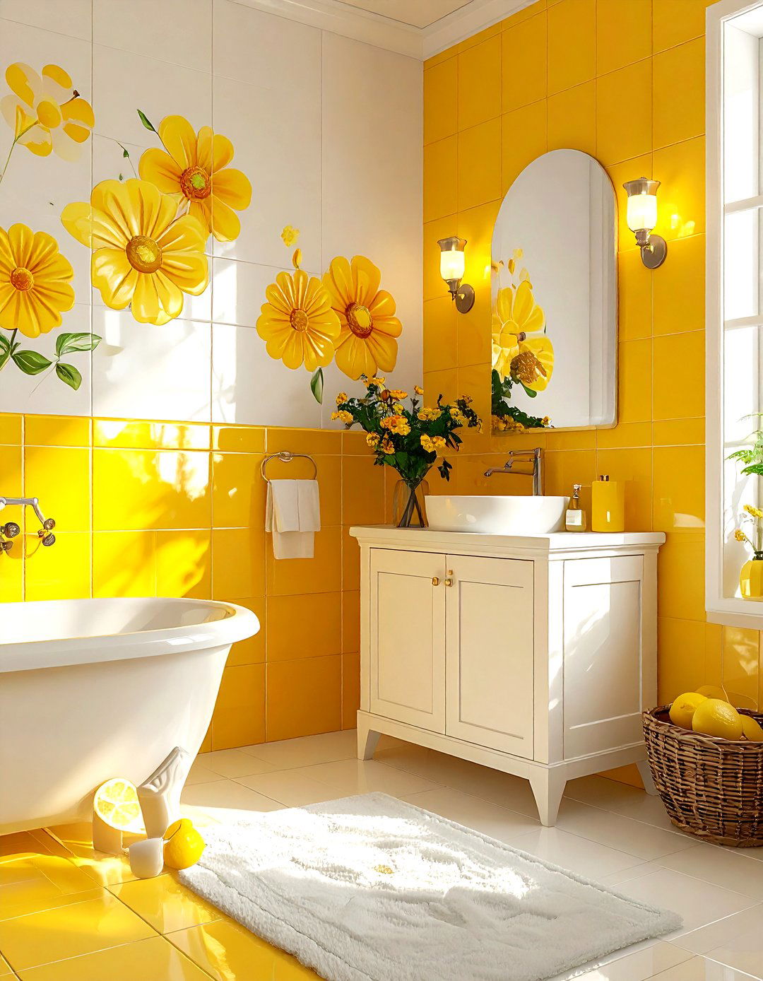 Yellow Mexican Tile - 30 Mexican tile bathroom ideas
