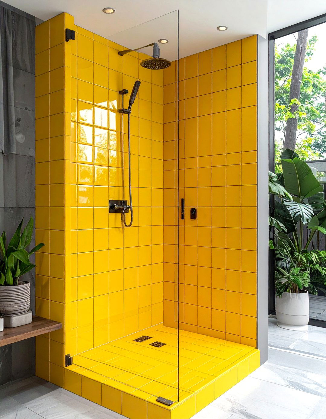 Yellow Subway Tile Bathroom - 30 yellow bathroom ideas