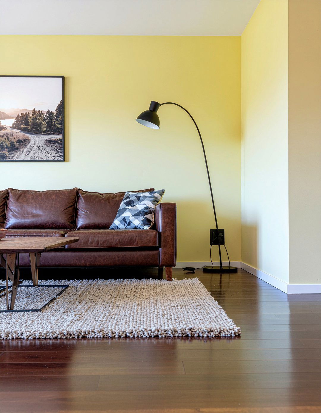 Yellow and brown living room - 30 living room yellow walls