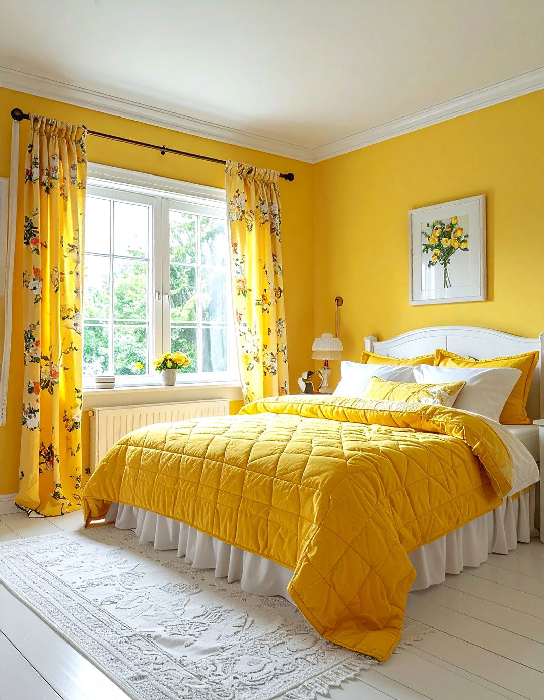 Yellow cottage bedroom - 30 yellow bedroom decor ideas