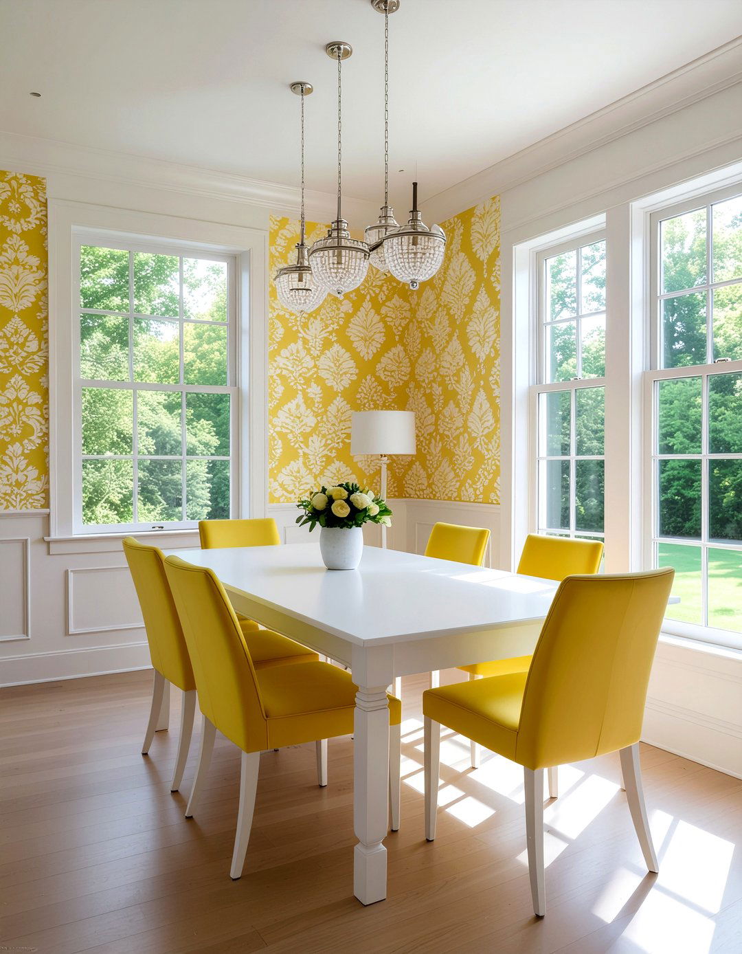 30 Damask Wallpaper Dining Room Ideas for a Grand Look