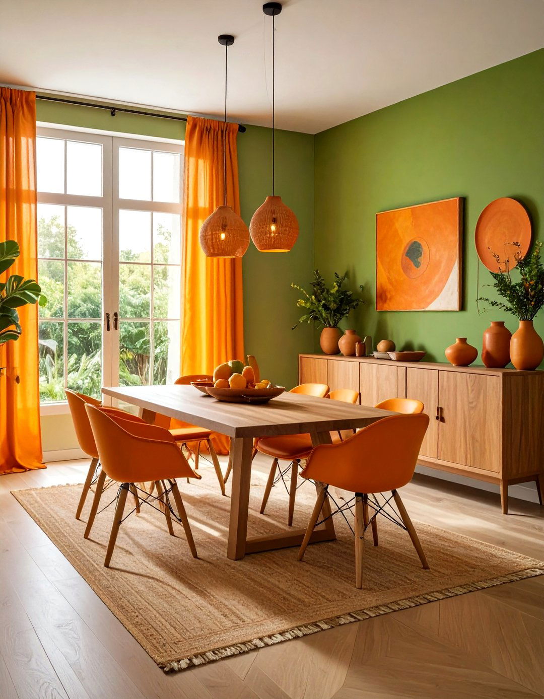 Yellow green dining room - 30 cool green dining room ideas