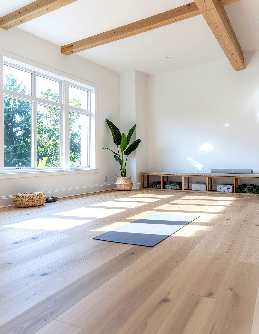 Yoga Studio - 30 repurposed dining room ideas