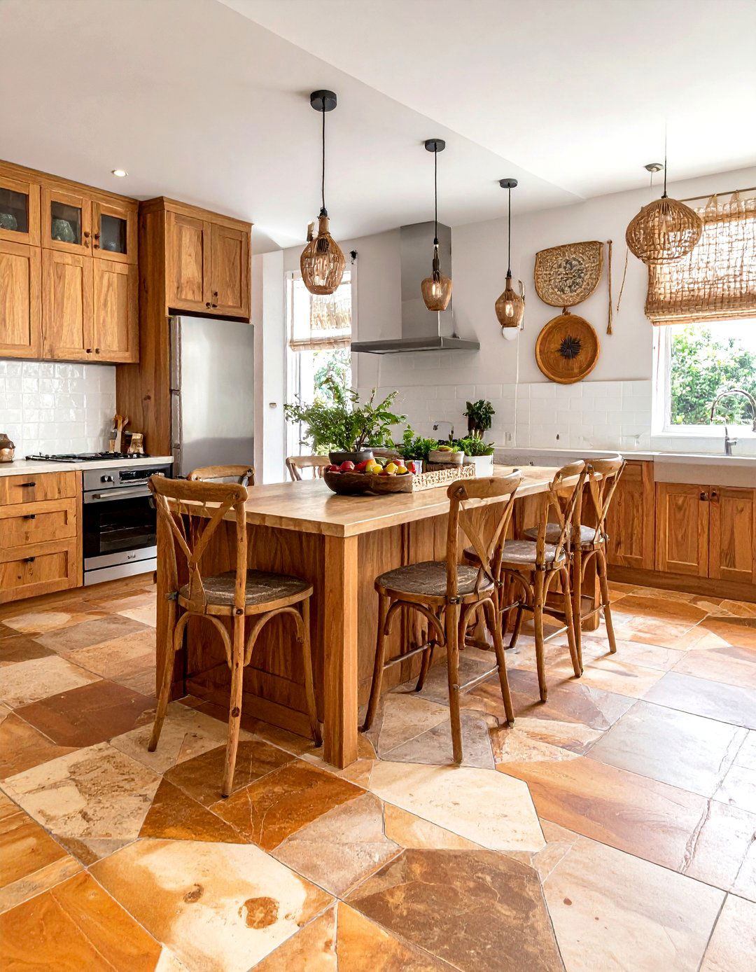 Zellige Kitchen Floor Tile - 30 tile floor kitchen ideas