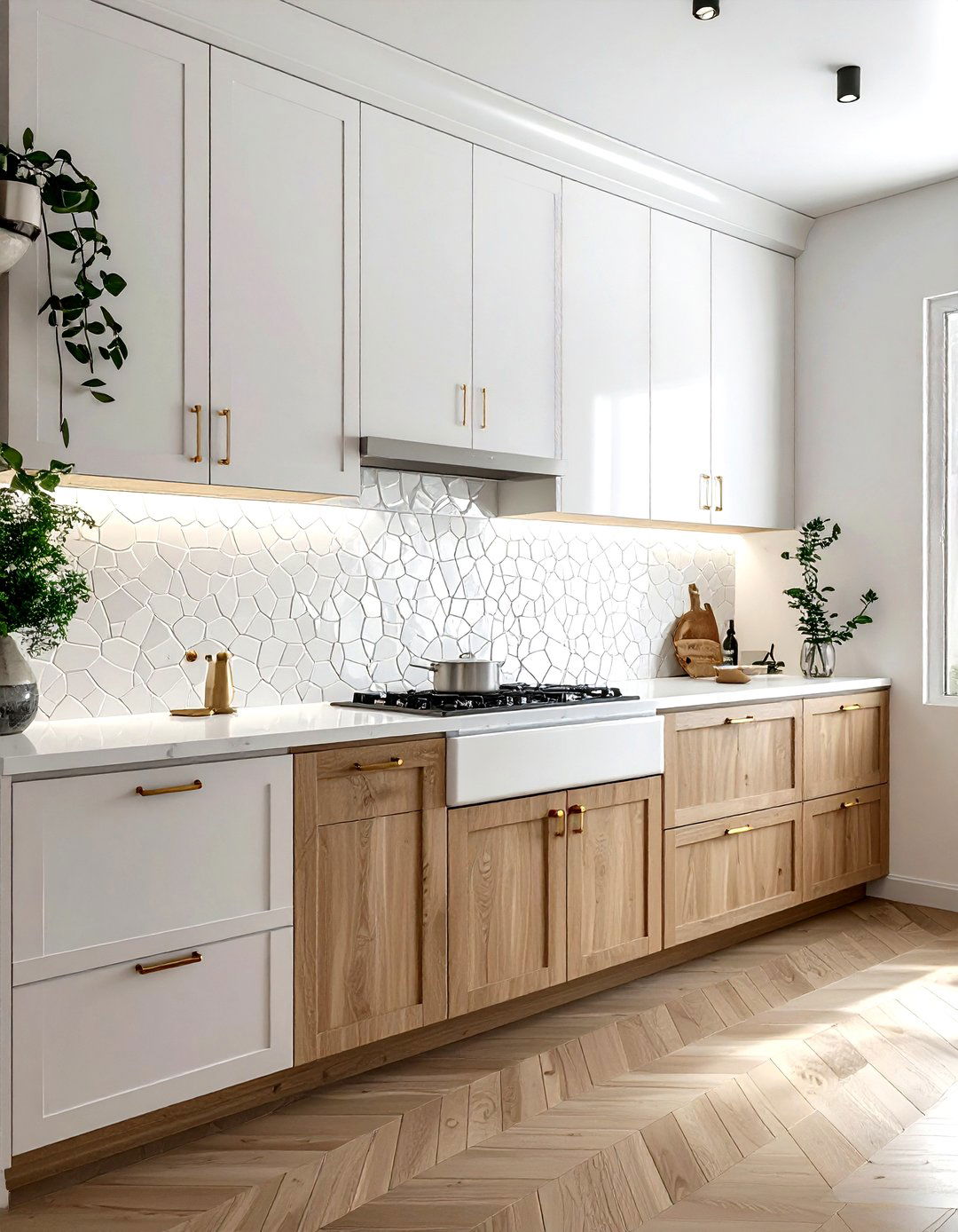 Zellige Tile Backsplash - 30 kitchen redesign ideas