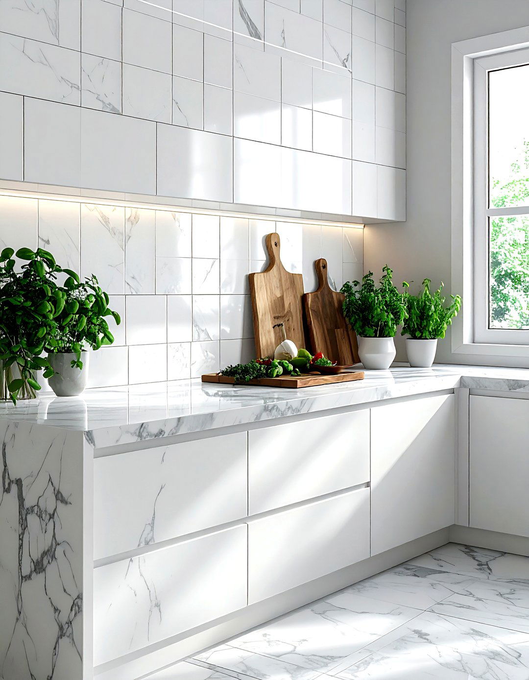 Zellige Tile Backsplash - 30 kitchen upgrade ideas