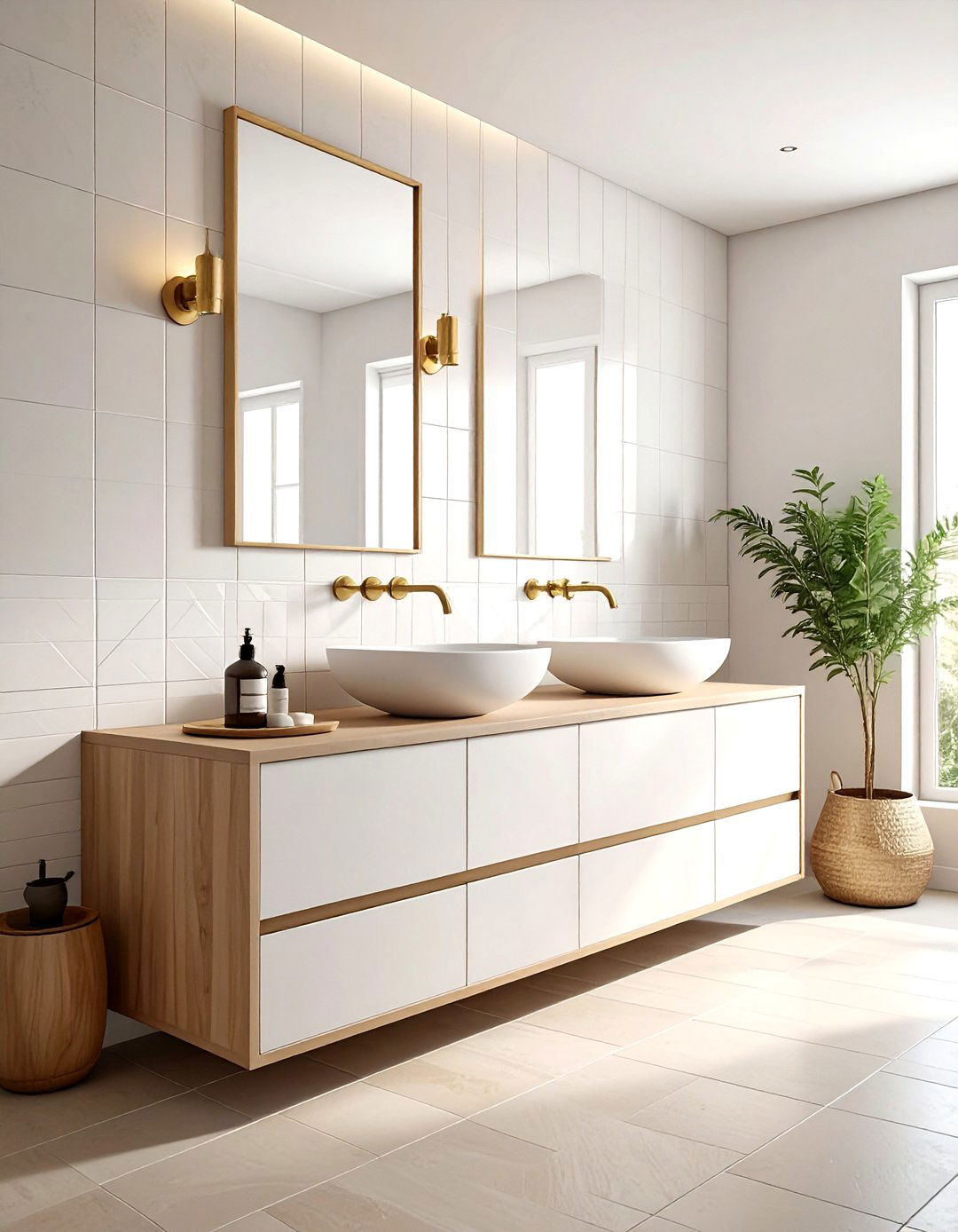 Zellige Tile Backsplash - 30 bathroom redesign ideas