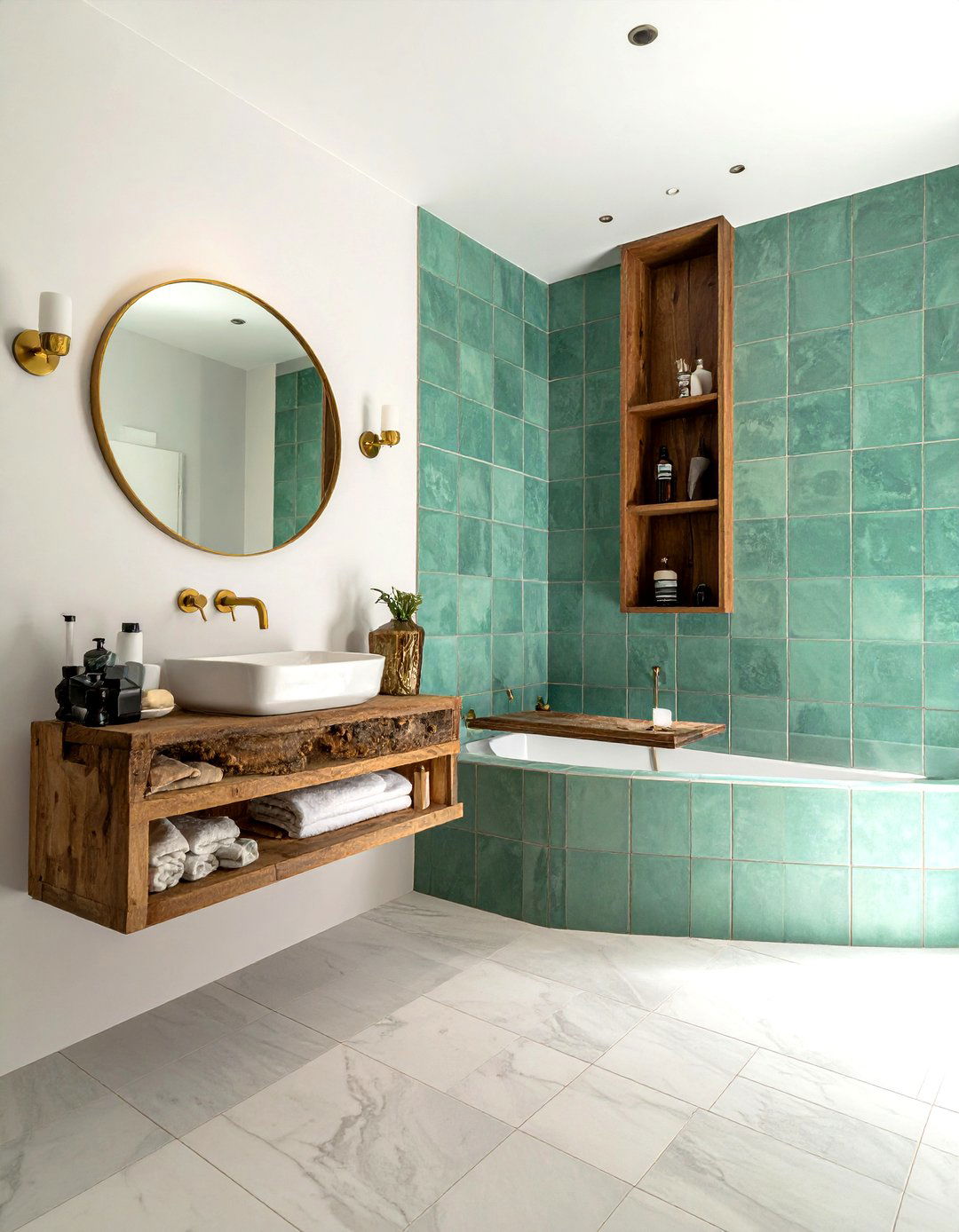Zellige Tile Bathroom - 30 trending bathroom ideas