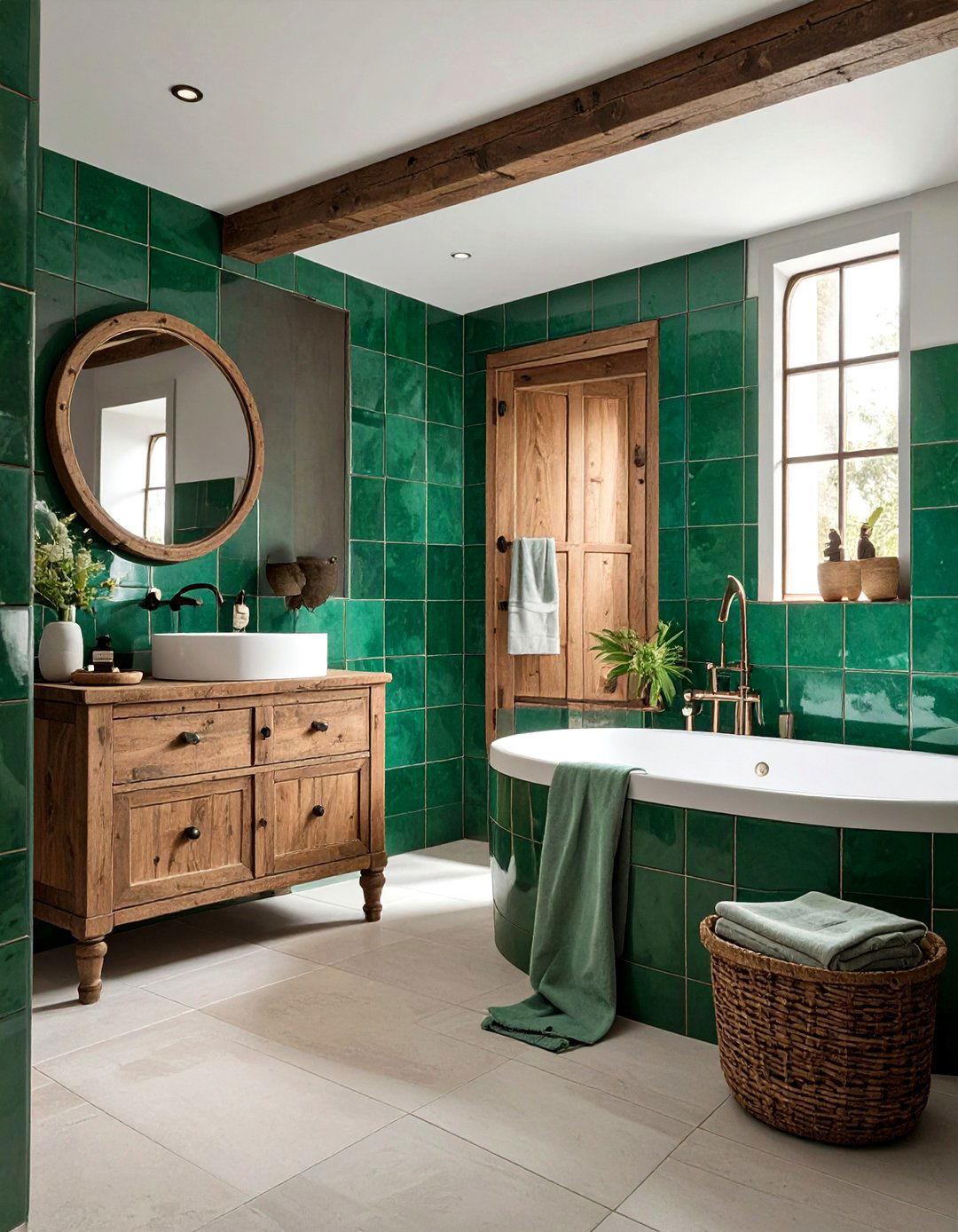 Zellige Tile Bathroom - 30 unique bathroom ideas