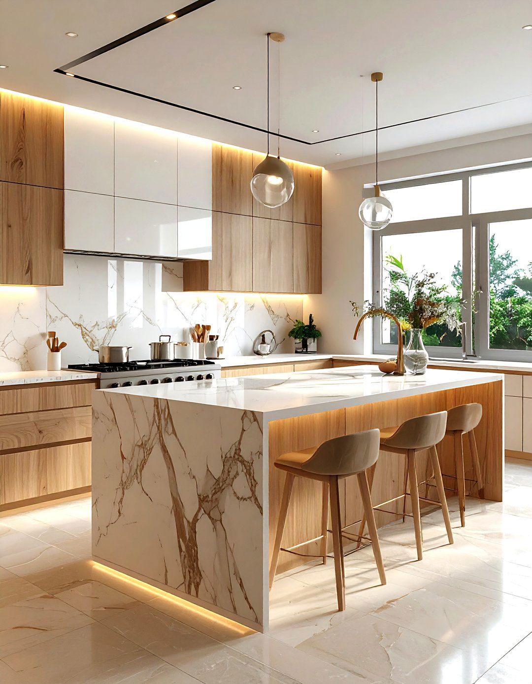 Zellige Tile Kitchen - 30 kitchen soft settings