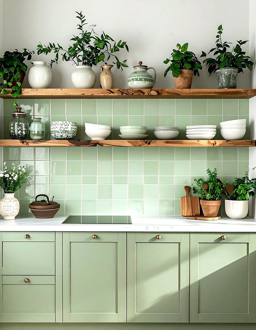 Zellige Tile Wall - 30 kitchen texture ideas