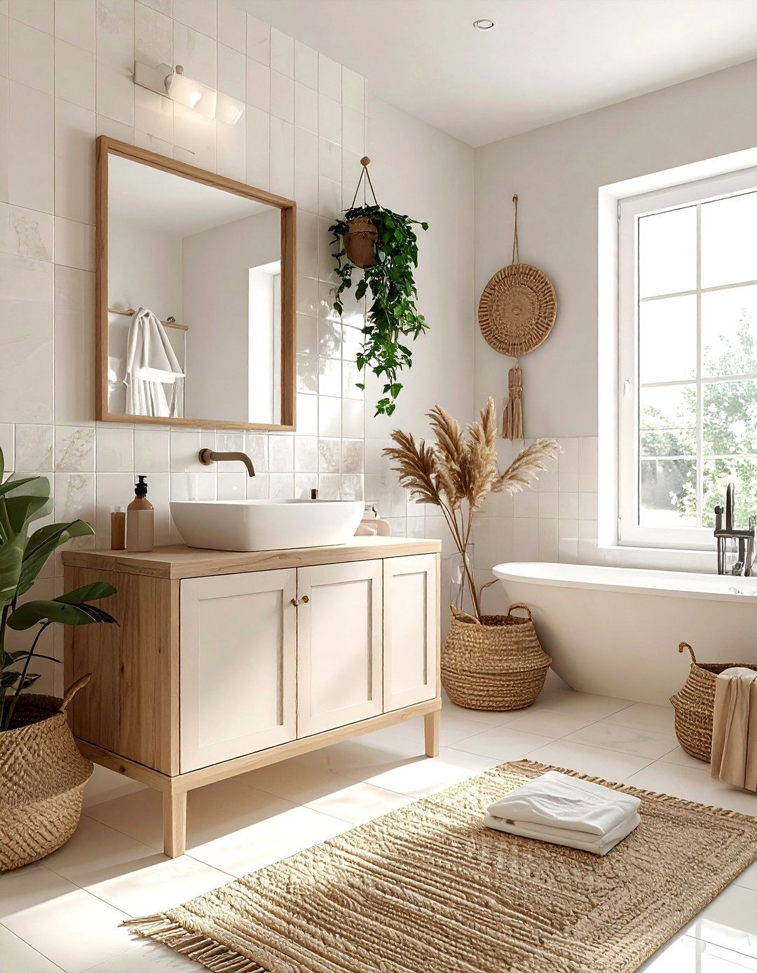 Zellige Wall Tile - 30 small bathroom tile ideas