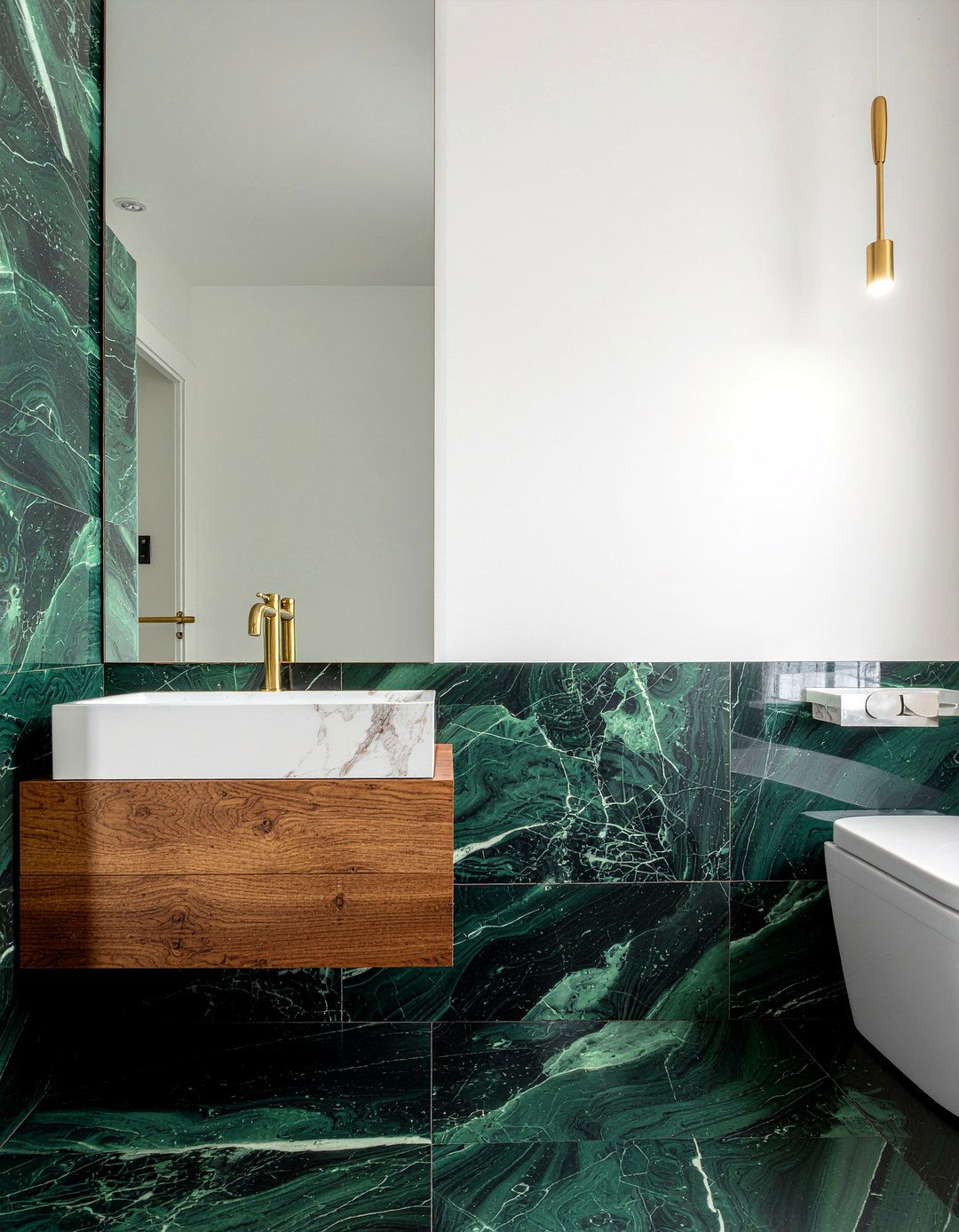 Zellige floor tile - 30 bathroom floor ideas