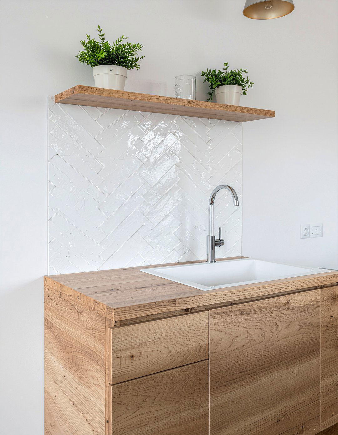 Zellige tile backsplash - 30 kitchen visual interest ideas