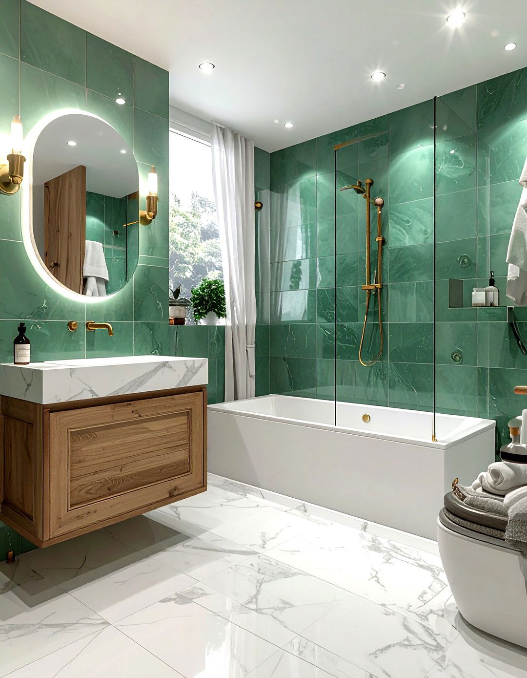Zellige tile bathroom - 30 sophisticated bathroom ideas