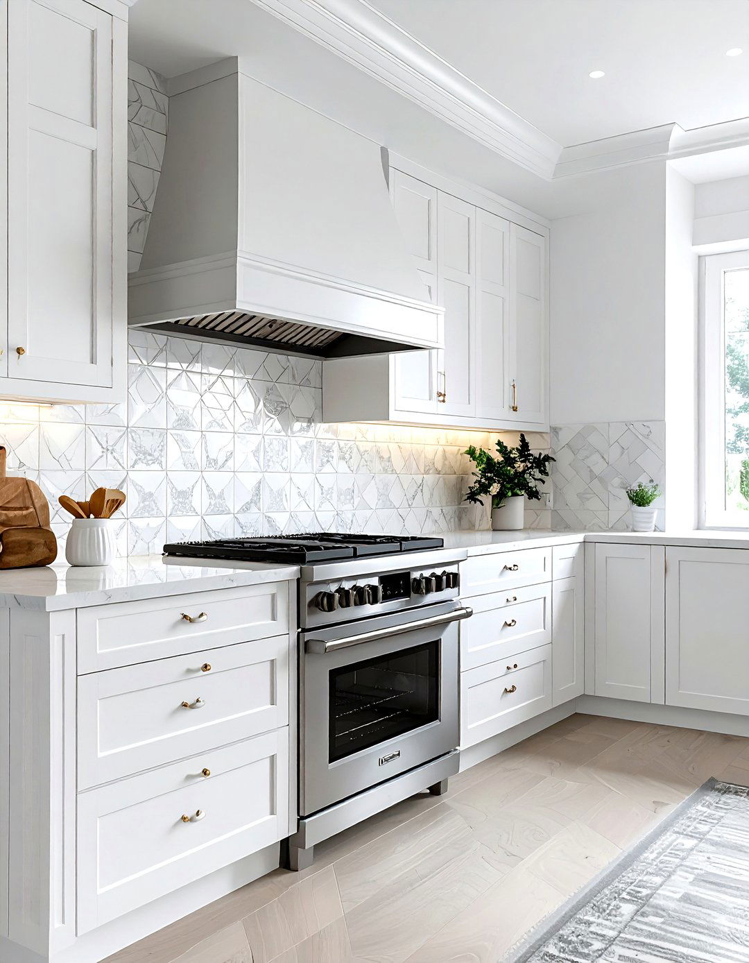 Zellige tile behind stove - 30 zellige tile kitchen backsplash ideas