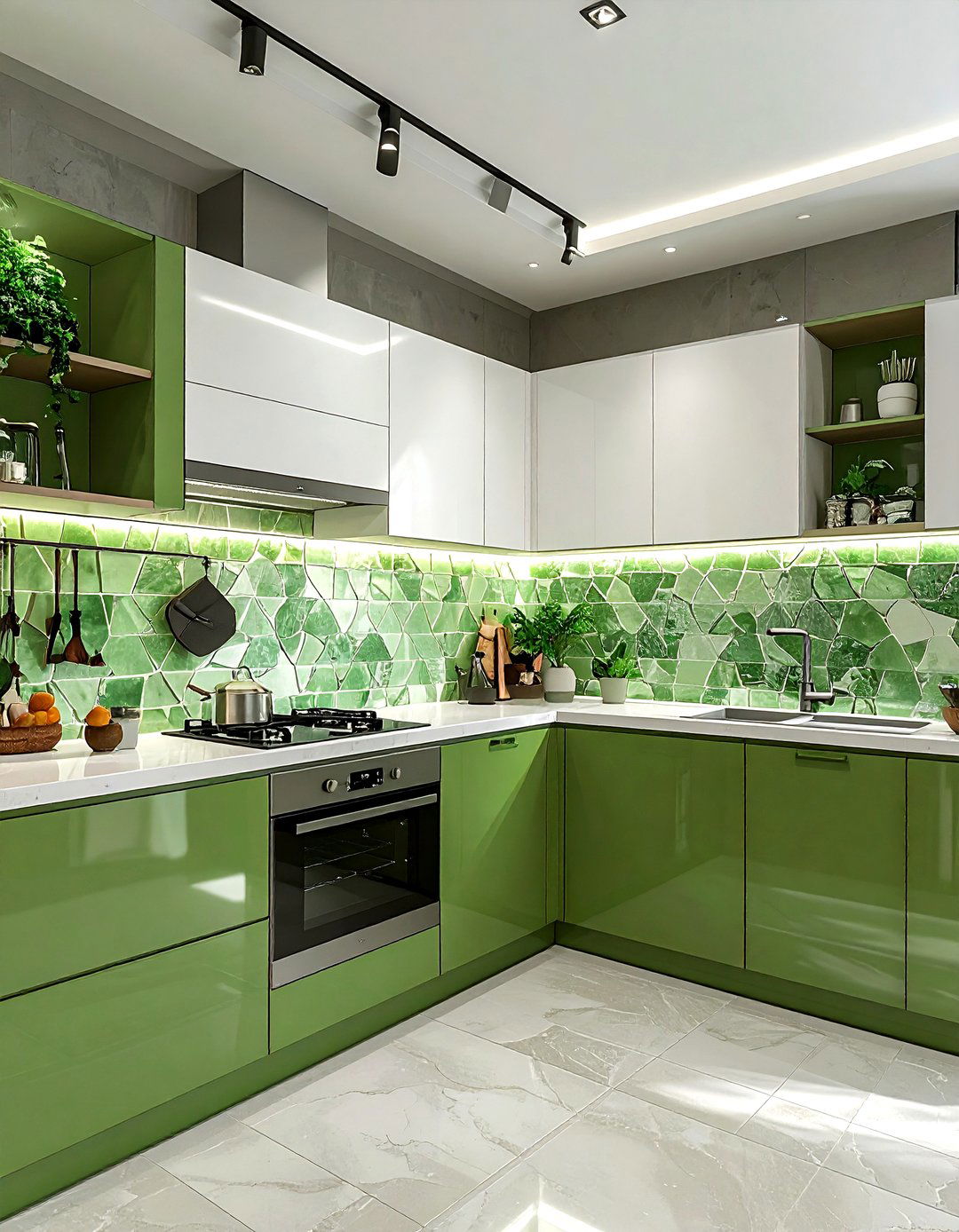 Zellige tile kitchen - 30 textured decor ideas