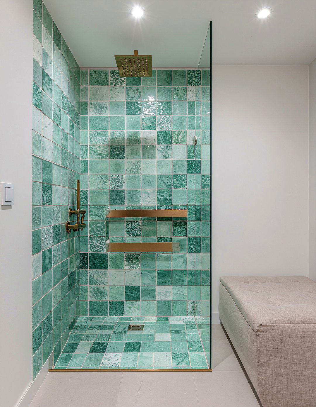 Zellige tile shower - 30 new home bathroom ideas